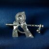 Krishna's Flute German Silver Religious Pendant for DIY Jewelry Making Handcrafted Traditional Charm 6 photo 35 2025 12 08 15 09 55