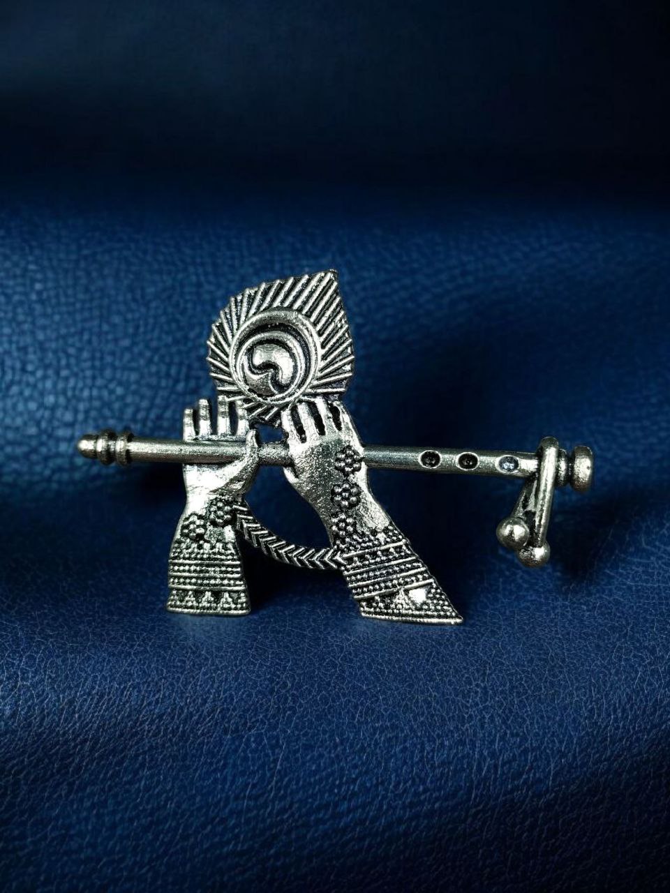 Krishna's Flute German Silver Religious Pendant for DIY Jewelry Making Handcrafted Traditional Charm 1 Krishna's Flute German Silver Religious Pendant for DIY Jewelry Making Handcrafted Traditional Charm