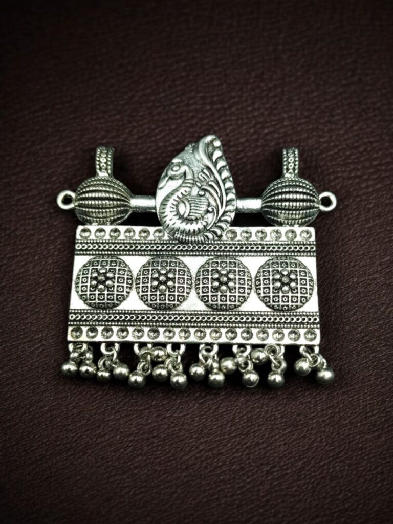 Unique Peacock Design German Silver Pendant for DIY Jewelry Making Raw Material Craft Supplies