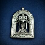 Religious Silver Plated German Silver Sacred Charm for Devotional DIY Jewelry Craft Making