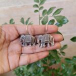 Elephant Hook Dangler Earrings for Women with Traditional Ethnic Style