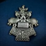 Traditional Vintage Art Silver Plated German Silver Statement Charm for Premium DIY Jewelry Crafting