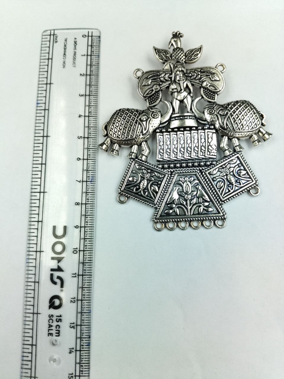 Traditional Vintage Art Silver Plated German Silver Statement Charm for Premium DIY Jewelry Crafting 3 Traditional Vintage Art Silver Plated German Silver Statement Charm for Premium DIY Jewelry Crafting - Image 3