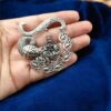 Maa Laxmi Spiritual German Silver Pendant for DIY Jewelry Making Handmade Religious Craft Charm 4 photo 3 2025 12 08 15 09 55