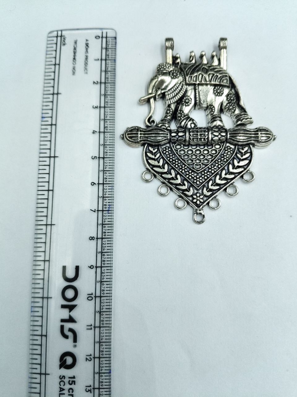 Elephant Design German Silver Pendant for DIY Jewelry Making Raw Material Craft Supplies 3 Elephant Design German Silver Pendant for DIY Jewelry Making Raw Material Craft Supplies - Image 3