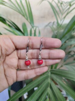 Antique Style Hook Earrings with Elegant Pearl Work Detailing