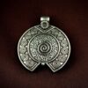 Round Shape German Silver Pendant Raw Material for DIY Jewelry Making Craft Supplies