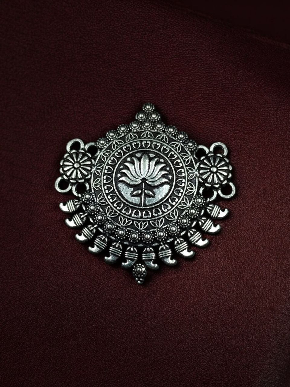 Lotus Design Floral Art Silver Plated German Silver Elegant Charm for DIY Jewelry Making 1 Lotus Design Floral Art Silver Plated German Silver Elegant Charm for DIY Jewelry Making