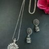 Flower Design German Silver Chain Pendant Necklace Set for Women Traditional Ethnic Jewelry 3 photo 45 2025 12 11 11 51 58