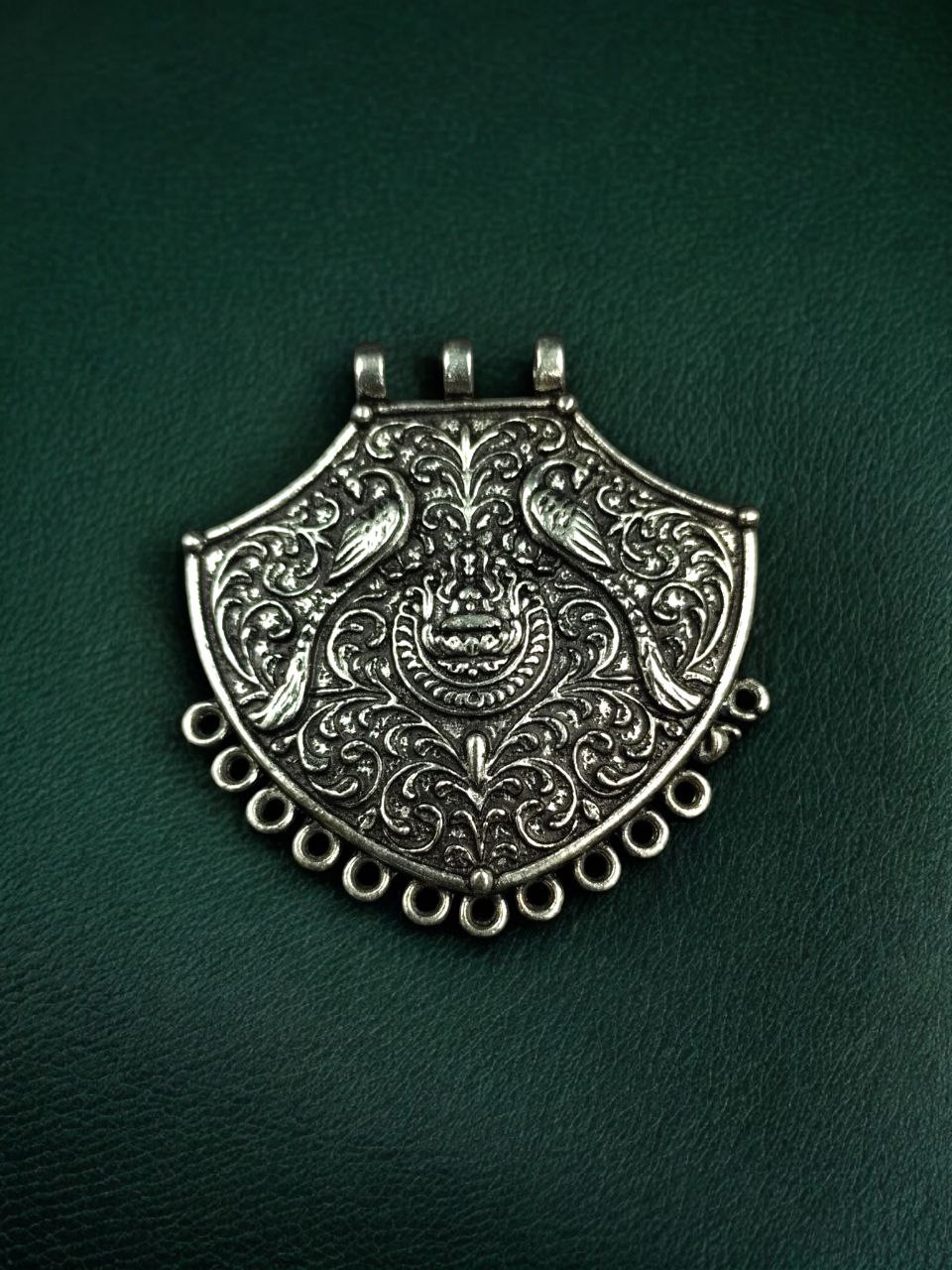 Peacock Design Floral Art Silver Plated German Silver Designer Charm for Creative DIY Jewelry Making 1 Peacock Design Floral Art Silver Plated German Silver Designer Charm for Creative DIY Jewelry Making