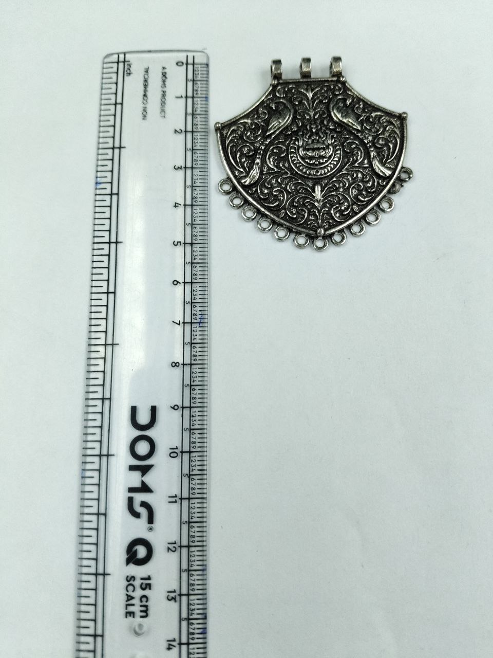 Peacock Design Floral Art Silver Plated German Silver Designer Charm for Creative DIY Jewelry Making 3 Peacock Design Floral Art Silver Plated German Silver Designer Charm for Creative DIY Jewelry Making - Image 3