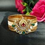 Festive Wear Bangle with Elegant Stone Work and Traditional