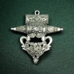 Traditional German Silver Pendant DIY Jewelry Raw Material for Handmade Craft Necklace Making