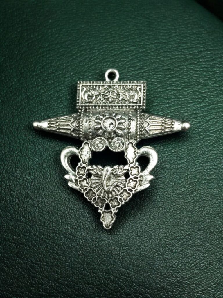 Traditional German Silver Pendant DIY Jewelry Raw Material for Handmade Craft Necklace Making