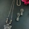 Unique Flower Design German Silver Chain Pendant Necklace for Women Traditional Ethnic Jewelry 3 photo 51 2025 12 11 11 51 58