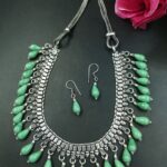 Silver Plated Choker Necklace for Women Elegant Traditional Partywear Jewelry