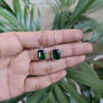 Silver Plated Hook Earrings with Beautiful Stone Work for Women’s Stylish Look