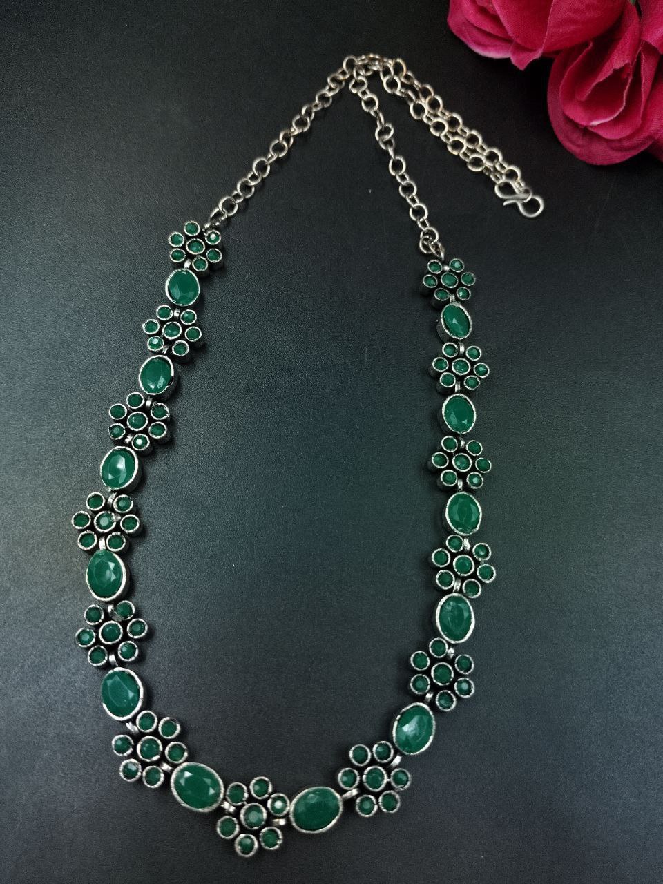 Flower Design Choker Necklace for Women Elegant Traditional Partywear Jewelry 1 Flower Design Choker Necklace for Women Elegant Traditional Partywear Jewelry