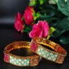 Elegant Gold Plated Meenakari Bangle with Traditional Handcrafted Designer Look 3 photo 6 2025 12 29 12 30 30