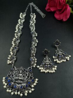 Designer Necklace Jewellery : Religious Oxidised Set