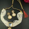Kundan Meena Gold Plated Necklace Set for Women Traditional Wedding Partywear Jewelry Collection 2 photo 9 2025 12 10 12 33 32