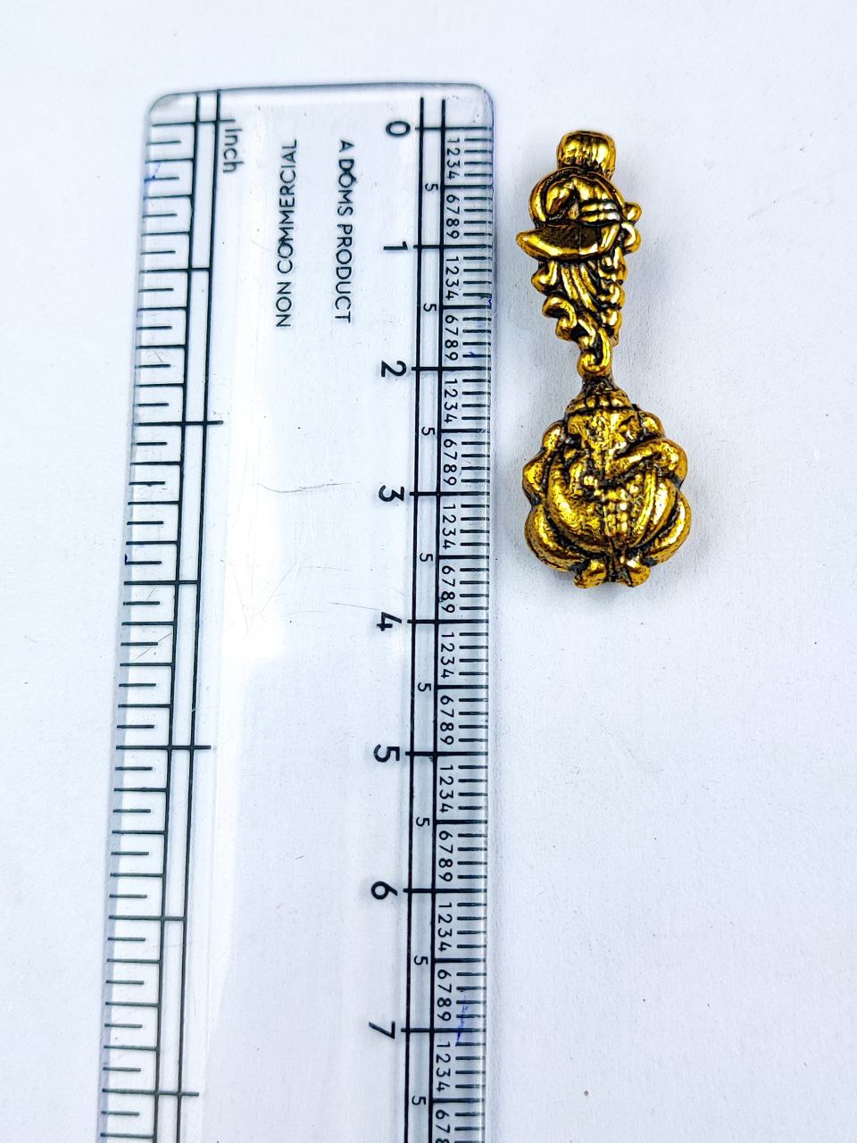 Gold Plated Ganesha and Peacock Design German Silver Charm Raw Material for DIY Jewelry Making 2 Gold Plated Ganesha and Peacock Design German Silver Charm Raw Material for DIY Jewelry Making - Image 2