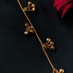 Gold Plated Kashmiri Earring DIY Parts Raw Material Chain & Ghungroo