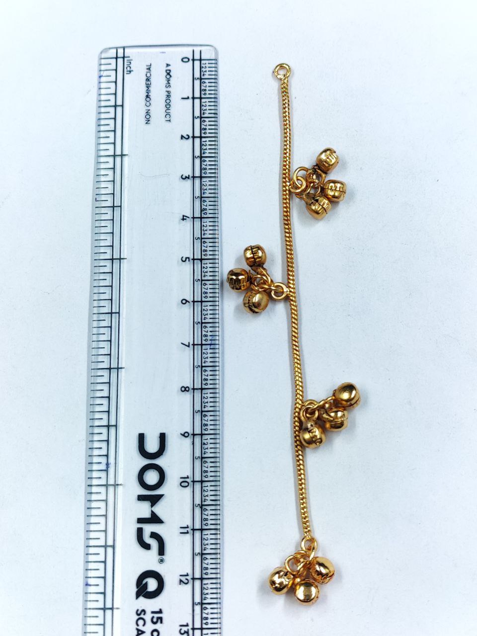 Gold Plated Kashmiri Earring DIY Parts Raw Material Chain & Ghungroo 3 Gold Plated Kashmiri Earring DIY Parts Raw Material Chain & Ghungroo - Image 3