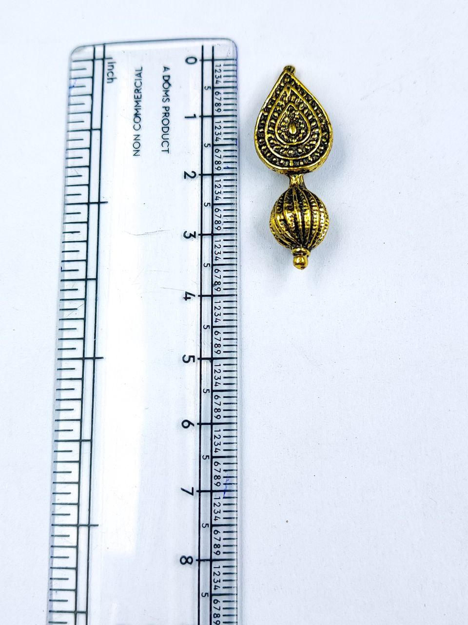 Drop Shape Gold Plated German Silver Charm Raw Material for DIY Jewelry Making 2 Drop Shape Gold Plated German Silver Charm Raw Material for DIY Jewelry Making - Image 2