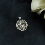 Religious German Silver Charm Raw Material for DIY Jewelry Making