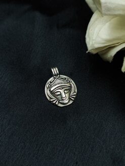 Religious German Silver Charm Raw Material for DIY Jewelry Making