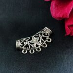 Antique Floral Art German Silver Charm Raw Material for Traditional DIY Jewelry Making