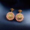 Traditional Gold Plated Bugadi Earrings | Elegant Stone Work Best Designer Jewelry 11 Gold plated traditional bugadi earrings with elegant stone work