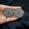 Round Shape Oxidized Stud Earrings | Silver Replica Traditional Amazing Jewelry For Girls 6 Round shape oxidized silver replica stud earrings