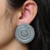 Beautiful Design Oxidized Stud Earrings | Silver Replica Daily Use Jewelry 9 Beautiful design oxidized stud earrings