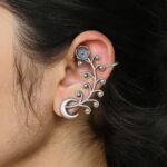 Ethnic Half Moon Earcuff | Silver Replica Statement Best Daily Wear Jewelry