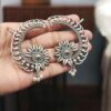 Silver Replica Flower Design Unique Earcuff | Oxidized Ethnic Jewelry Perfect Gift For Her 5 Silver replica flower design oxidized ethnic earcuff