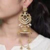 Premium peacock design Kashmiri jhumka earrings