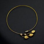 Beautiful Gold Plated Hasli Necklace with Stone Work | Festive Wear Jewelry For Girls