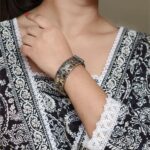 Premium Look Elephant Design Bangle | Best Silver Replica Stone Work Kada
