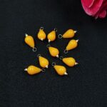 Drop Shape Beads Raw Material for Making DIY Jewelry (10 piece) - "Yellow"