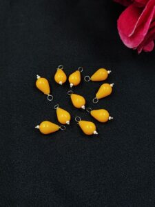 Drop Shape Beads Raw Material for Making DIY Jewelry (10 peace) — "Yellow"