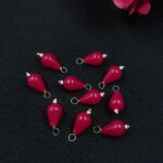 Drop Shape Beads Raw Material for Making DIY Jewelry (10 piece) - "Red"