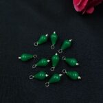 Drop Shape Beads Raw Material for Making DIY Jewelry (10 piece) - "Green"