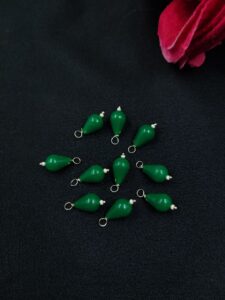 Drop Shape Beads Raw Material for Making DIY Jewelry (10 peace) — "Green"