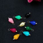 Drop Shape Beads Raw Material for Making DIY Jewelry (10 piece) - "Multi"