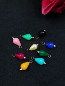Drop Shape Beads Raw Material for Making DIY Jewelry (10 peace) — "Multi"