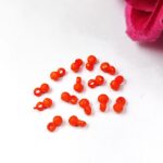 Small Orange Color Ghungroo for DIY Jewelry Making Raw Material Craft Supplies (15 piece)