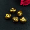 Antique Design Small Golden Beads for DIY Jewelry Making Raw Material Craft Supplies (5 piece)