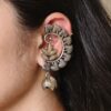 Vintage look two-tone jhumka earcuff